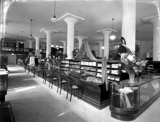 The showroom of the Bon Marche